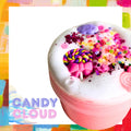 Pink & White Slime with mix ins and charms - 350ml jar