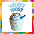 Blue Fluffy Slime with mix ins and charms - 350ml jar