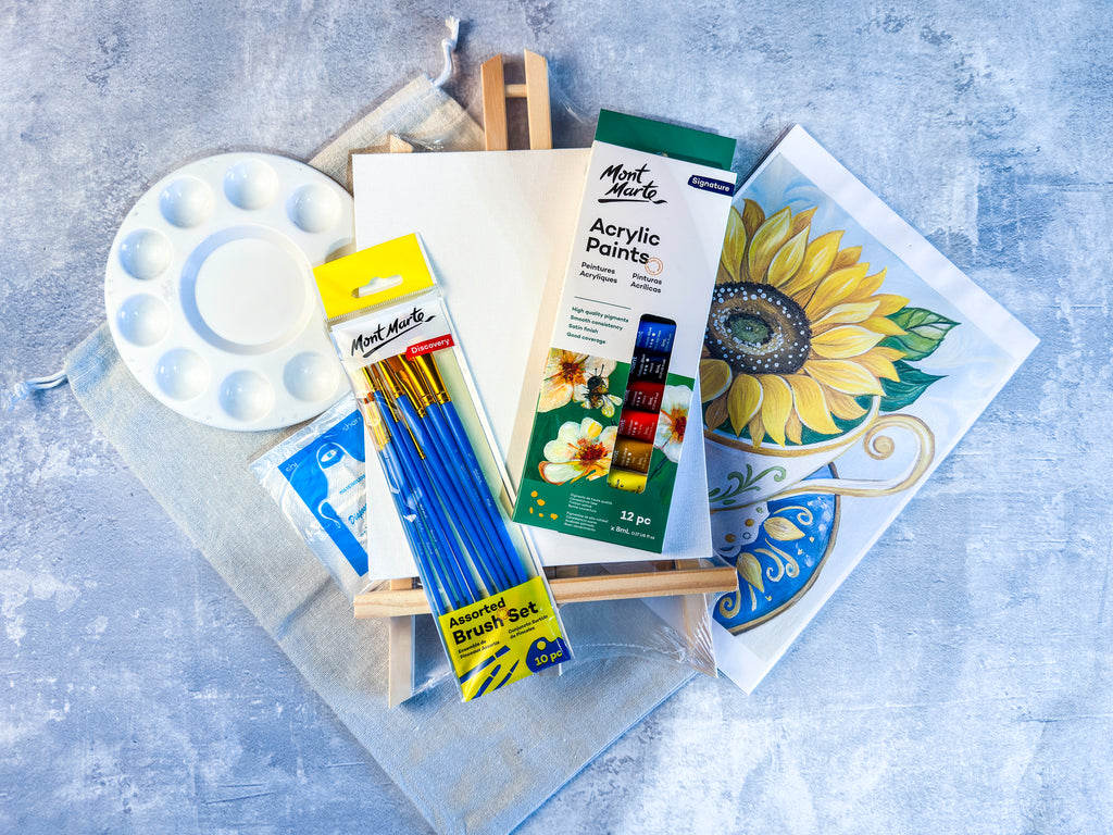 ART IN A BAG – 4 Pack 🎨 Paint & Sip, Paint Party Kits