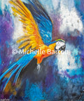 Acrylic Painting - Macaw in Flight 20" by 24"